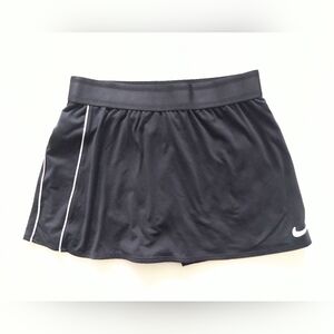 Nike Court Dri Fit Size Small Athletic Tennis Skort Black White Trim